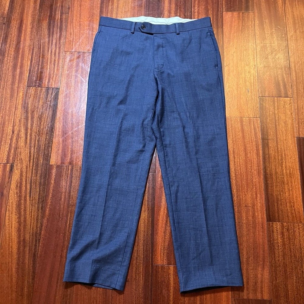 Brooks Brothers Pants Mens 34x27 Regent Fit Navy Blue Wool Preppy Office READ *